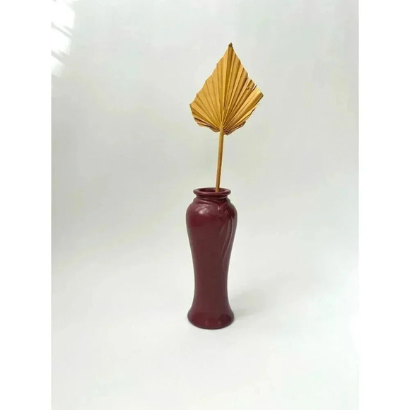 MCM Vintage Royal Haeger Burgundy Ribbon Vase - Picture 8 of 10